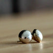 The Hudson Cushion Pearl Studs | Navajo Artist Selina Warner | 8 mm |