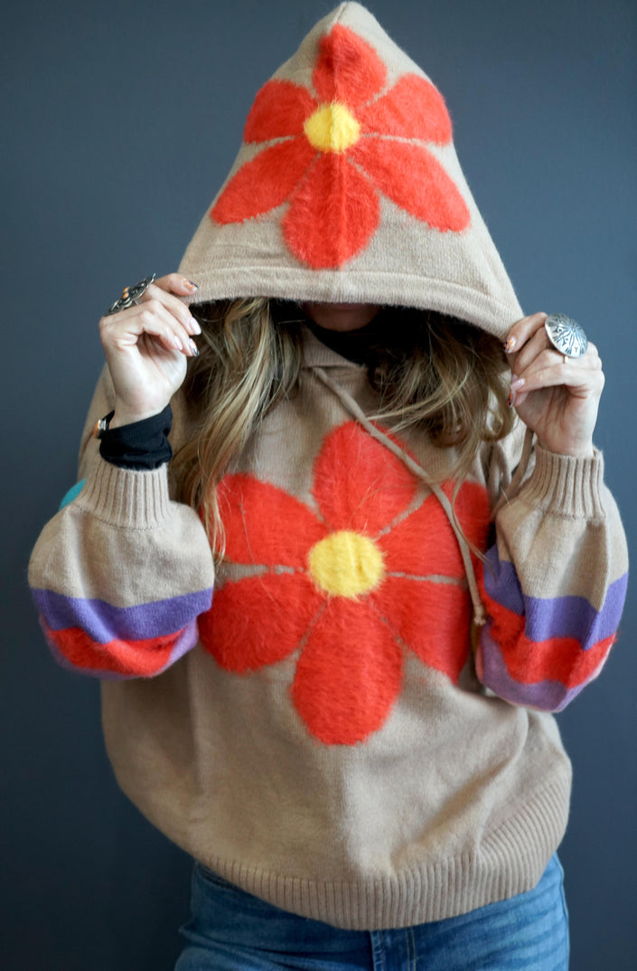 The Lindz Daisy Knit Hoodie