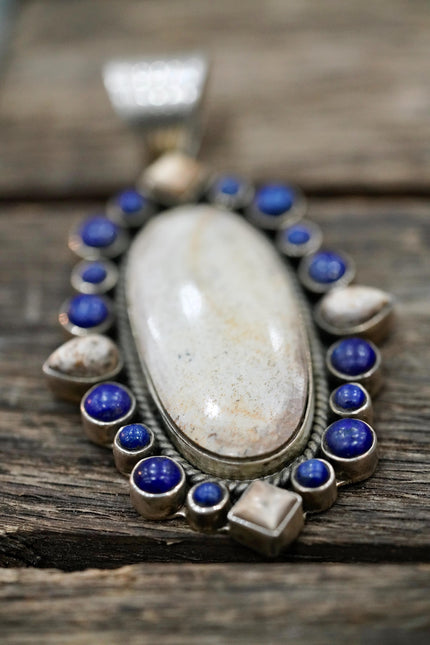 The Omaline Jasper & Lapis Pendantv | Dan Dodson |