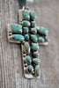 The St. Canute Green Turquoise Cluster Cross
