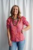 Autumn Feels Puff Sleeve Button Down