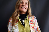 The Belle Haven White Buffalo Lariat Set by Navajo Artist Sara Wells