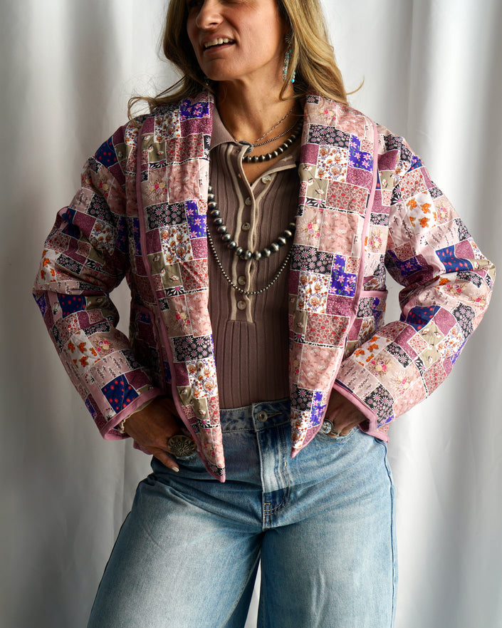 The Mayberry Patchwork Crop Jacket