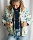 The Torin Floral Print Long Sleeve Quilted Jacket