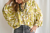 The Sterling Printed Dolman Blouse