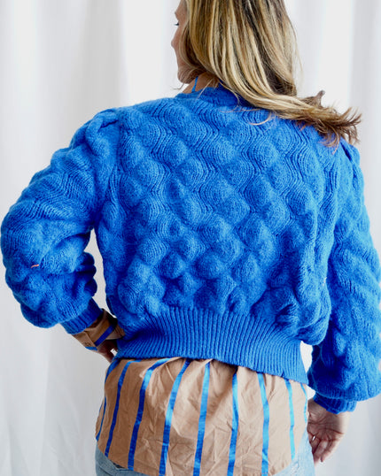 The Carrie Bubble Knit Cardigan