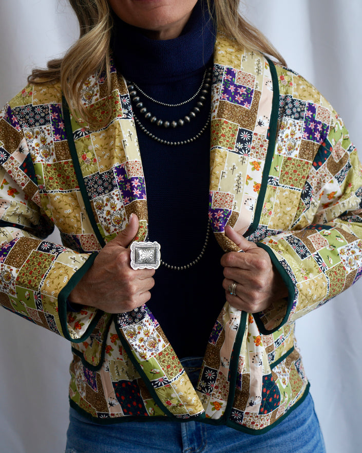 The Mayberry Patchwork Crop Jacket