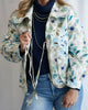 The Torin Floral Print Long Sleeve Quilted Jacket