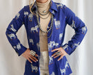 The Eros Extra Long Zebra Button Down