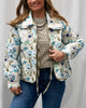 The Torin Floral Print Long Sleeve Quilted Jacket