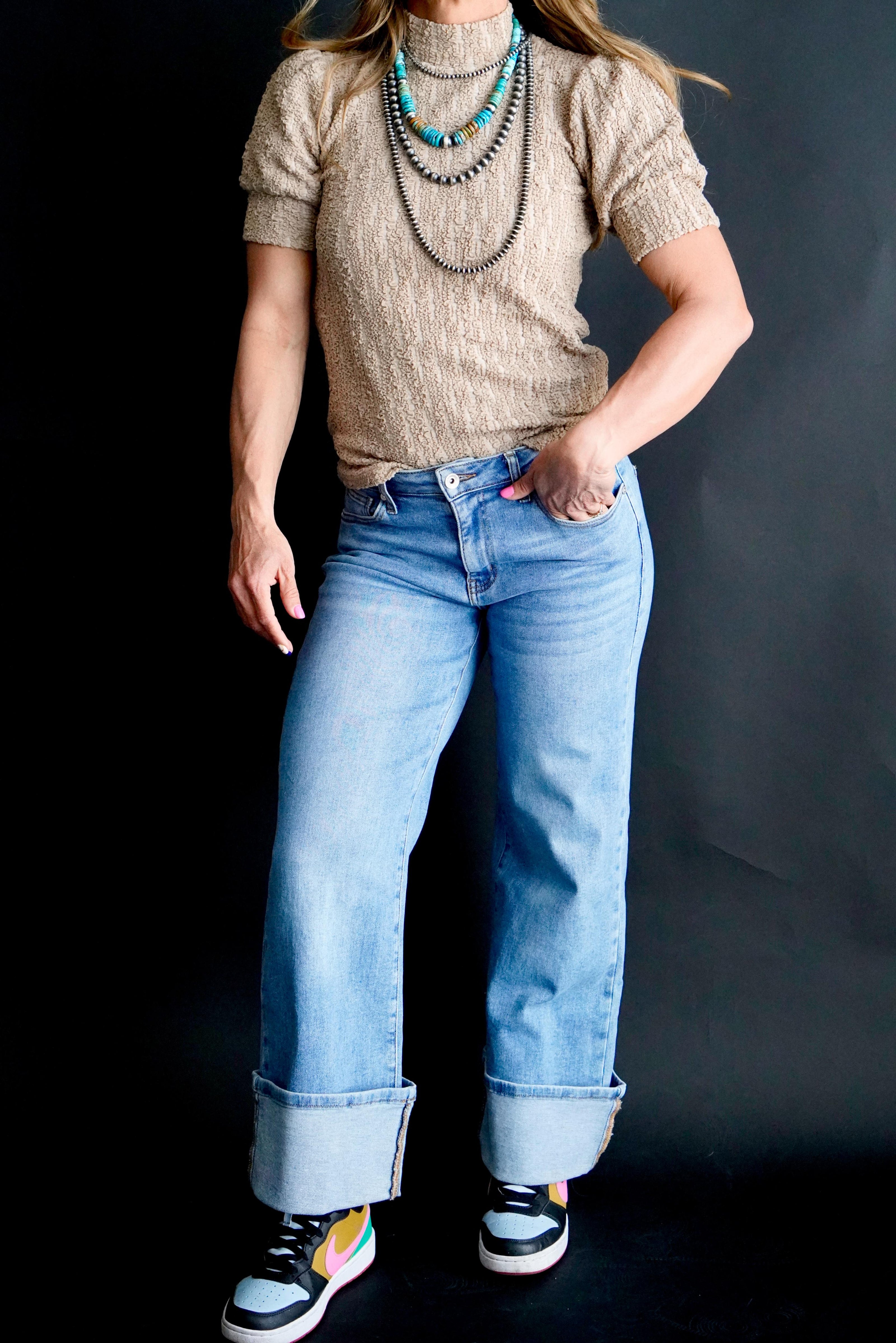 The Anderson Mock Neck Top