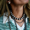 The Hudson Cushion Pearl Studs | Navajo Artist Selina Warner | 14 mm |