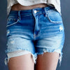 The James High Rise Distressed Short