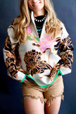 The Amorita Floral Mock Neck