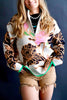 The Amorita Floral Mock Neck