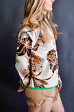 The Amorita Floral Mock Neck