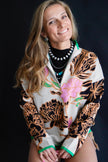 The Amorita Floral Mock Neck