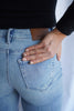 The Nori Wide Leg Crop by Hidden Jeans in Vintage Wash