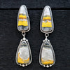 The Denali Bumblbee Dangles by Navajo Artist M. Silver