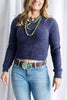 The Irina Mock Neck Cropped Sweater