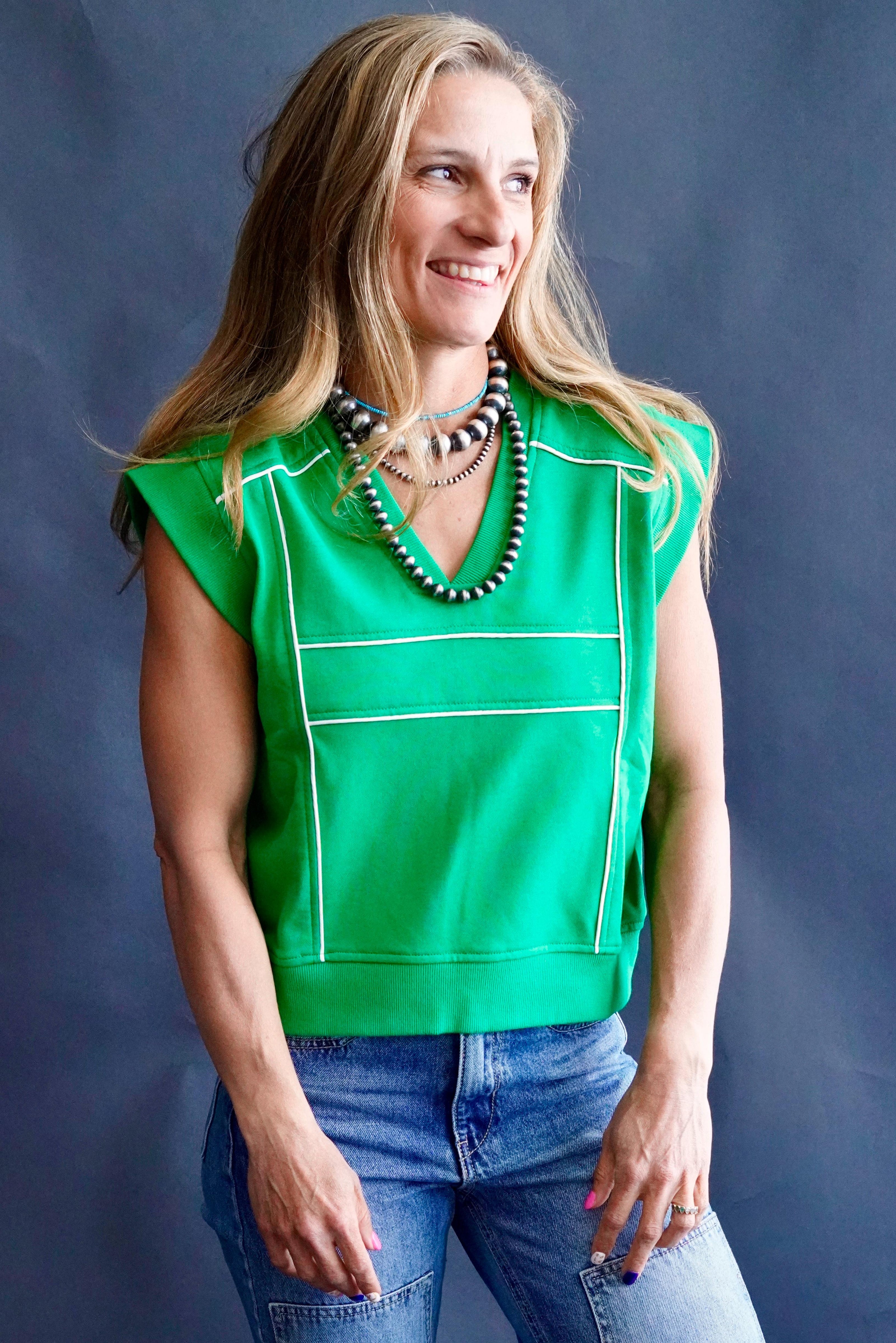 The Parlay Varsity Sleeveless Sweatshirt