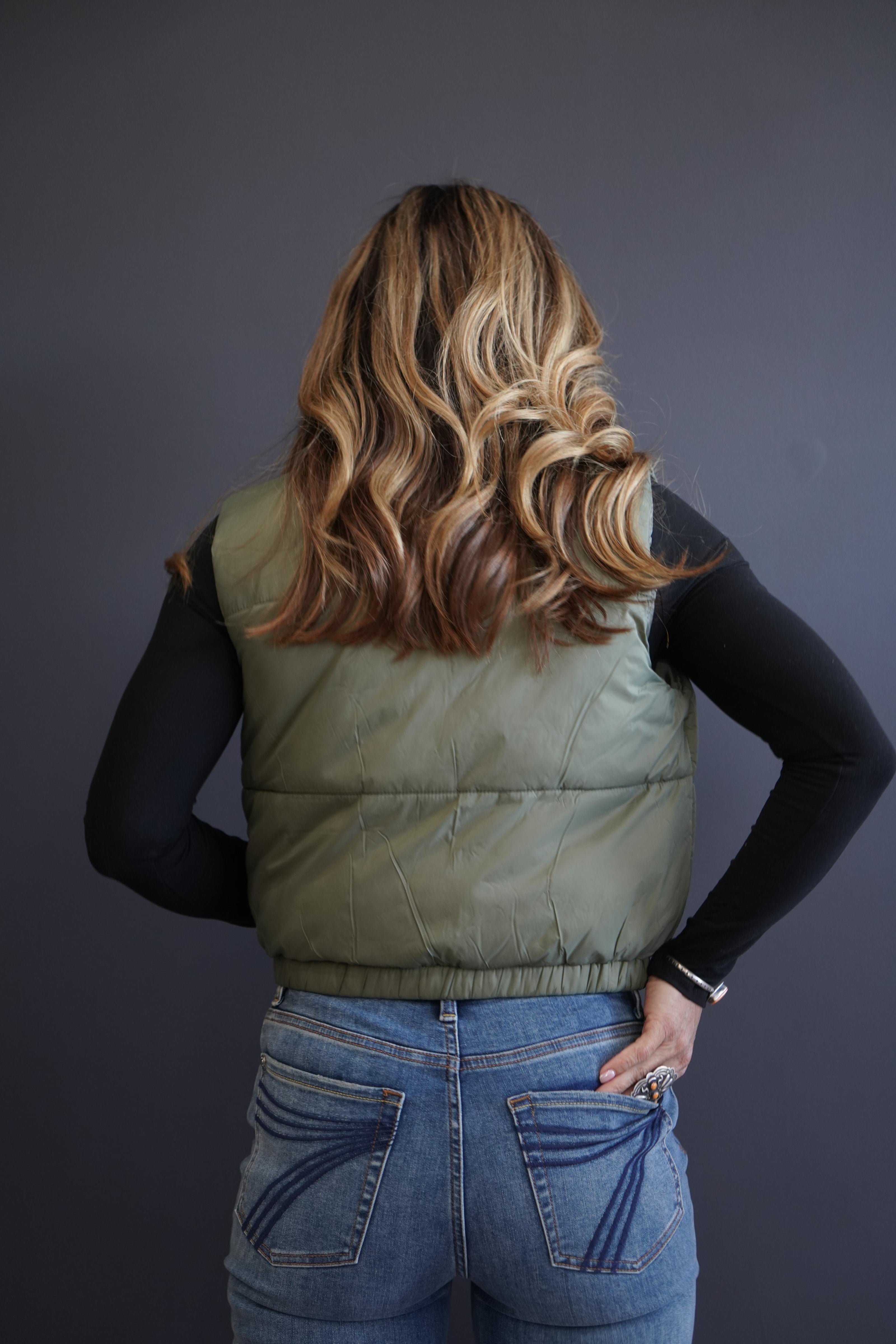 The Thoroughbred Crop Puffer Vest