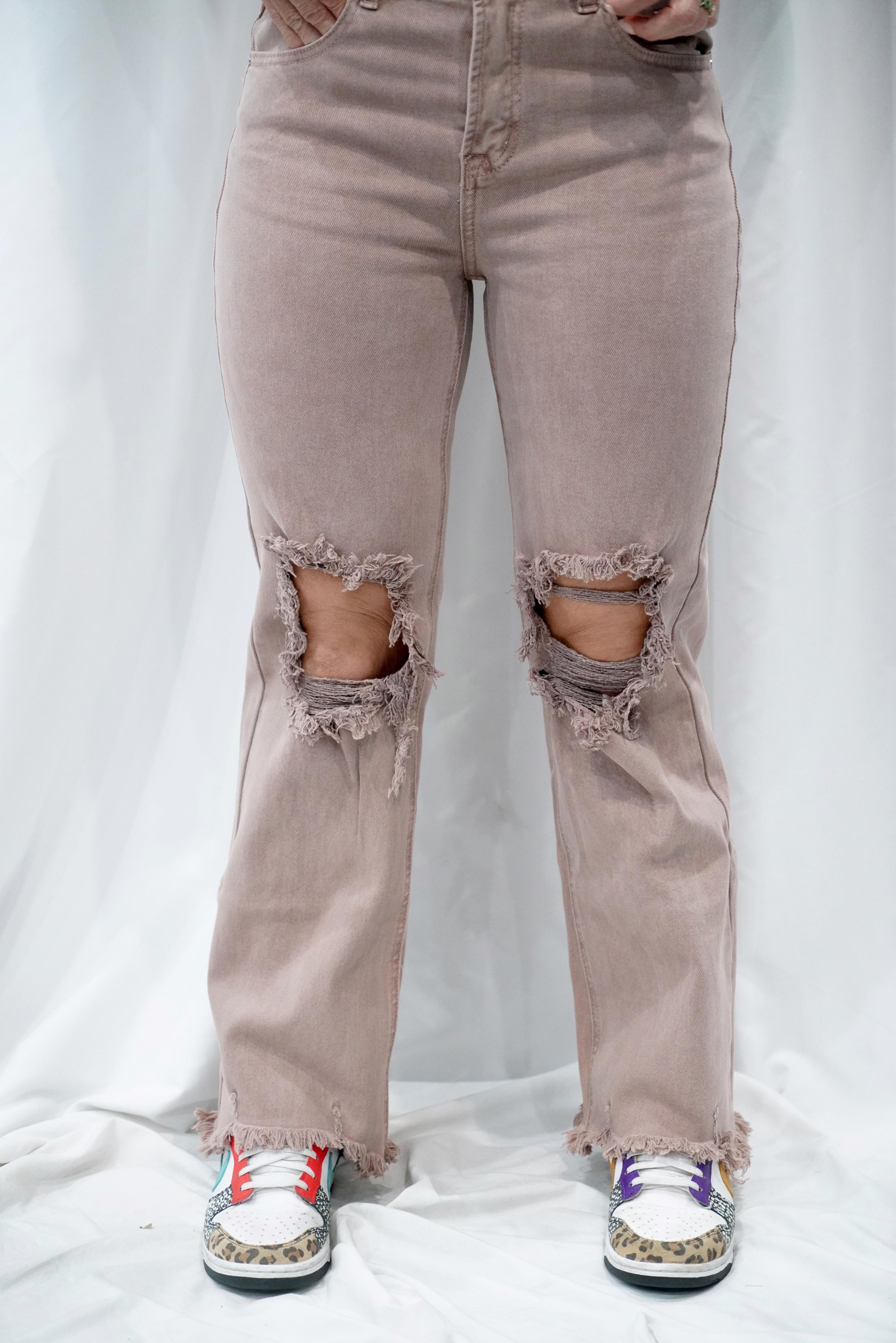 The Miller High Rise Distressed Pant