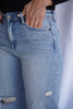 The Nori Wide Leg Crop by Hidden Jeans in Vintage Wash