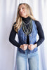Fitted Denim Vest | in Secretariat | 7 for all Mankind