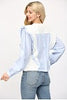The Cromwell Striped Poplin Blouse