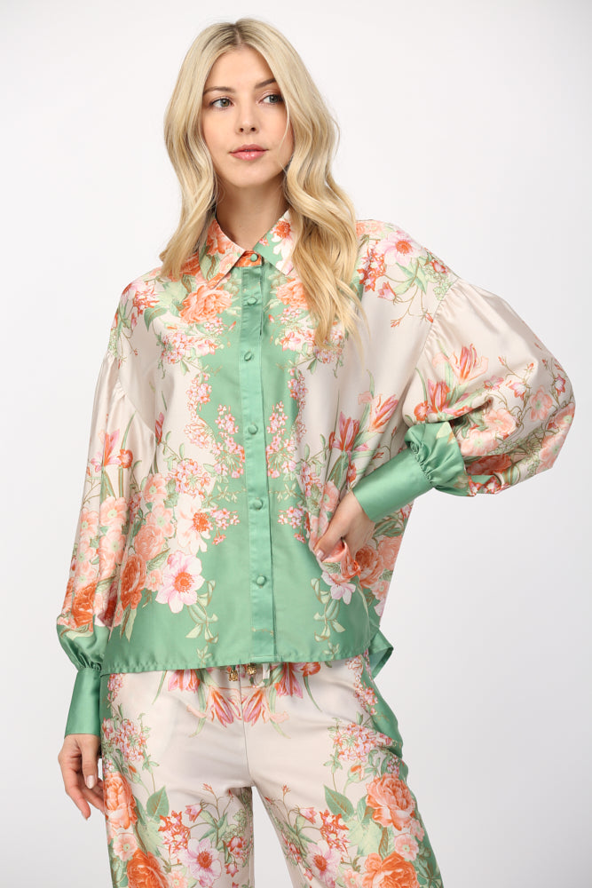 The Atoka Scarf Print Button Down