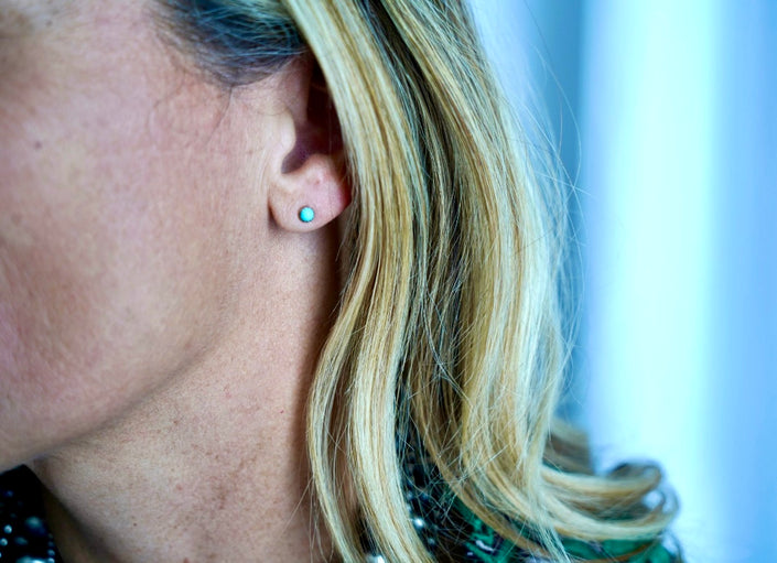 The Yellowtail Turquoise Studs