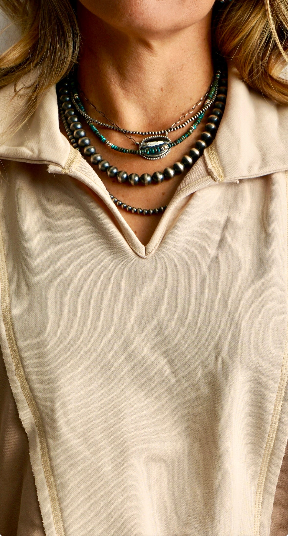 The Ilsa Birdseye Heishi Necklace