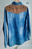 The Jamie Tooled Leather Denim Button Up