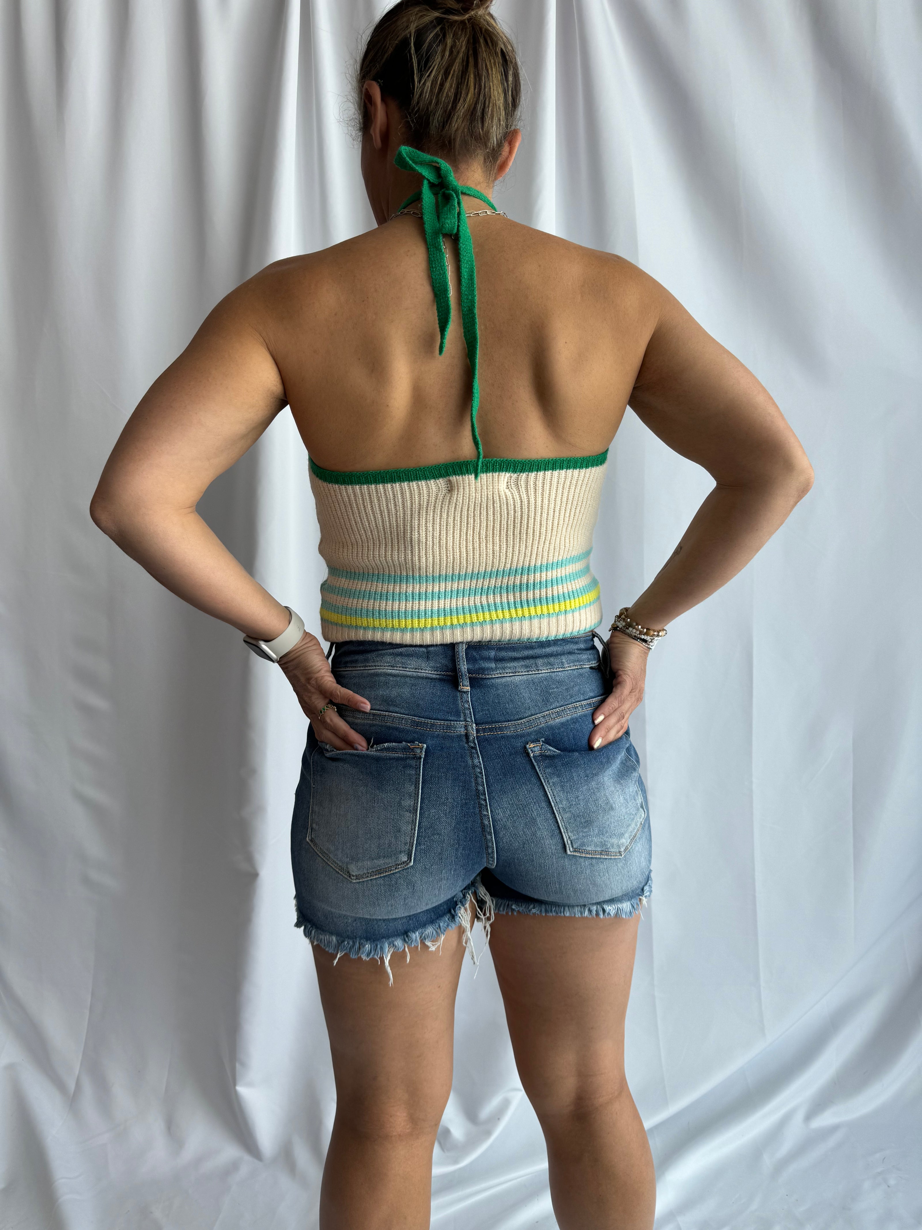 The Farrah Stripes Within Halter