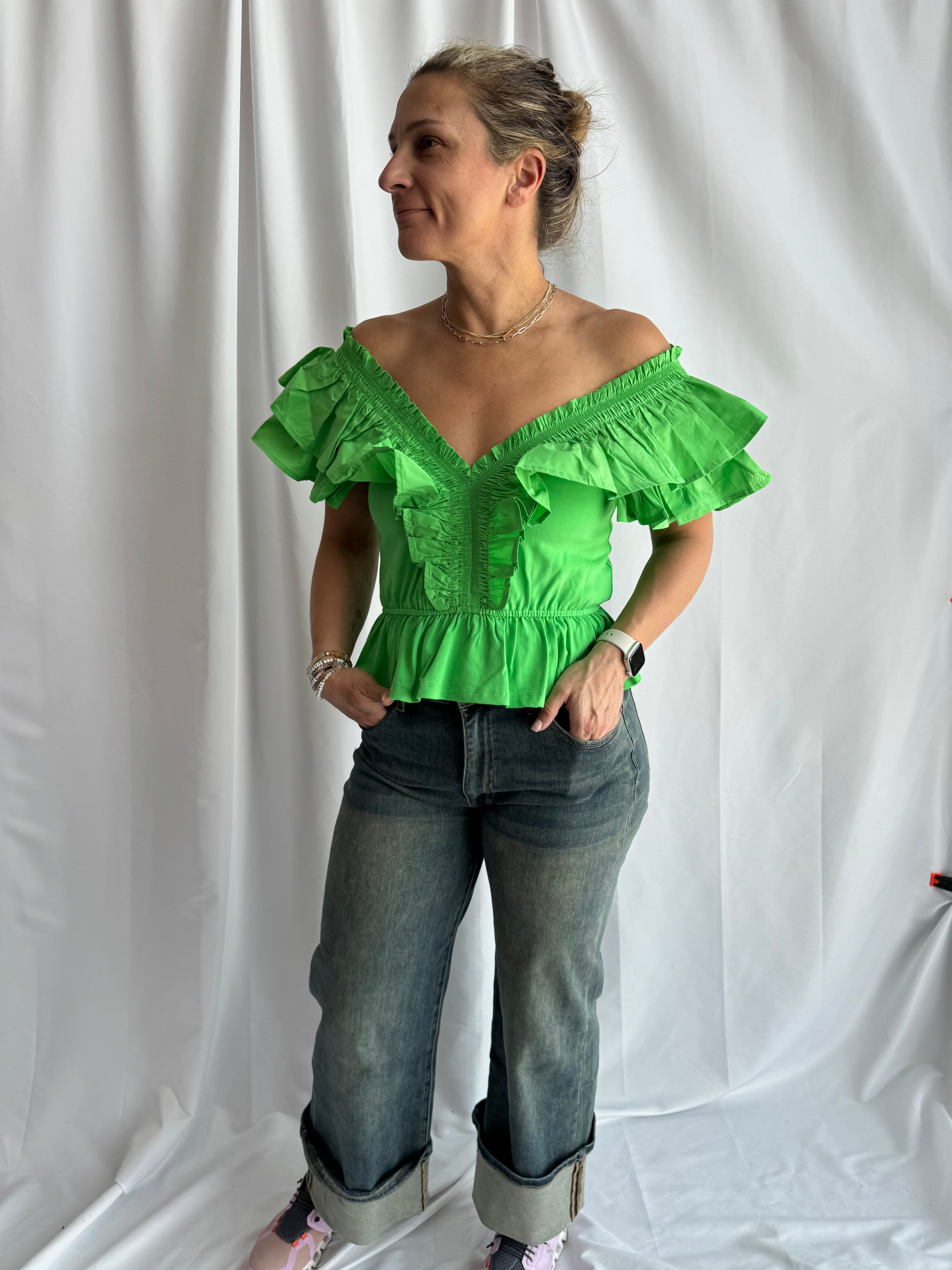 The Archerd Double Ruffle Top