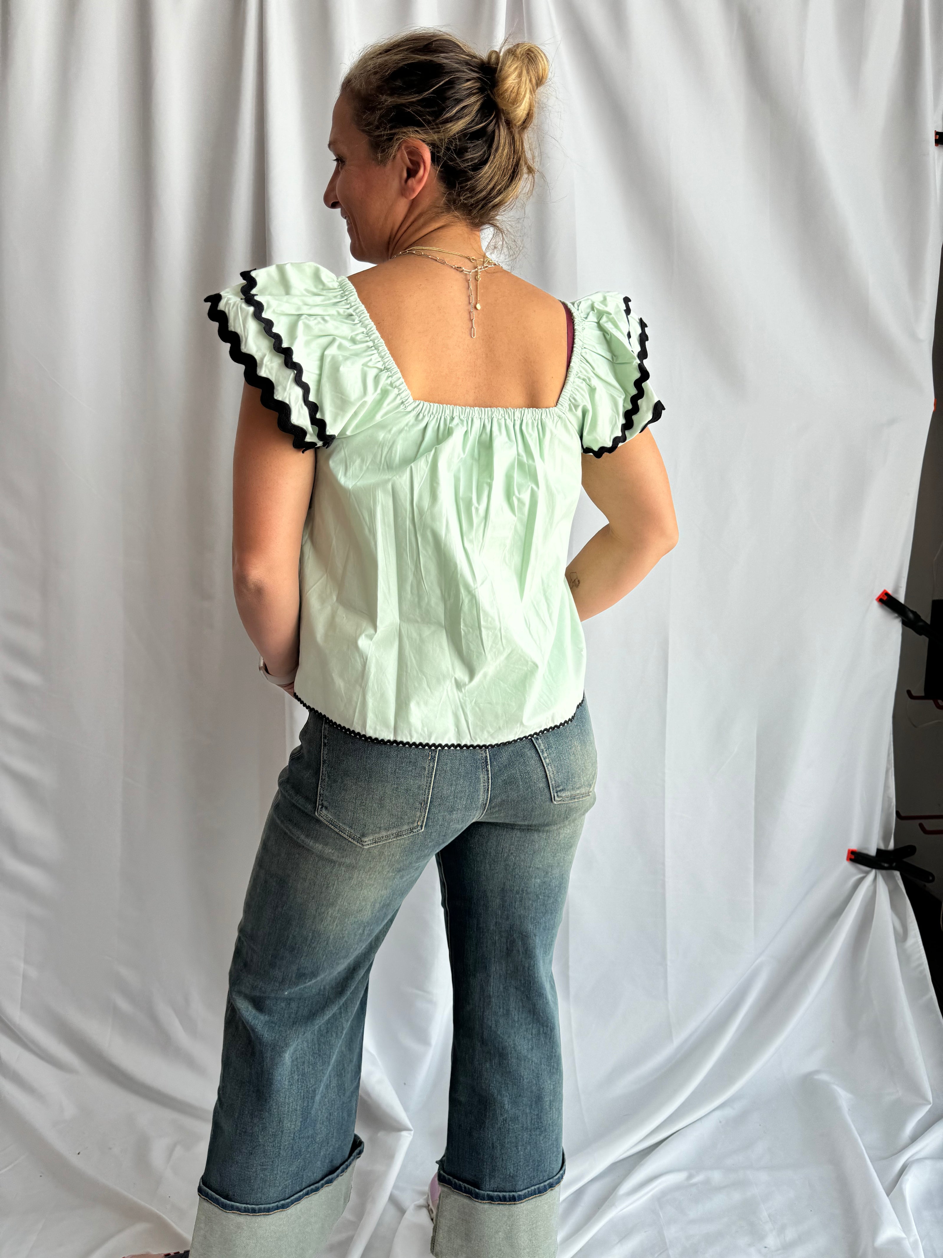 The Felicity Flutter Sleeve Blouse