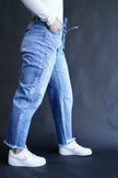 The Oakley Pintuck Barrel Jeans