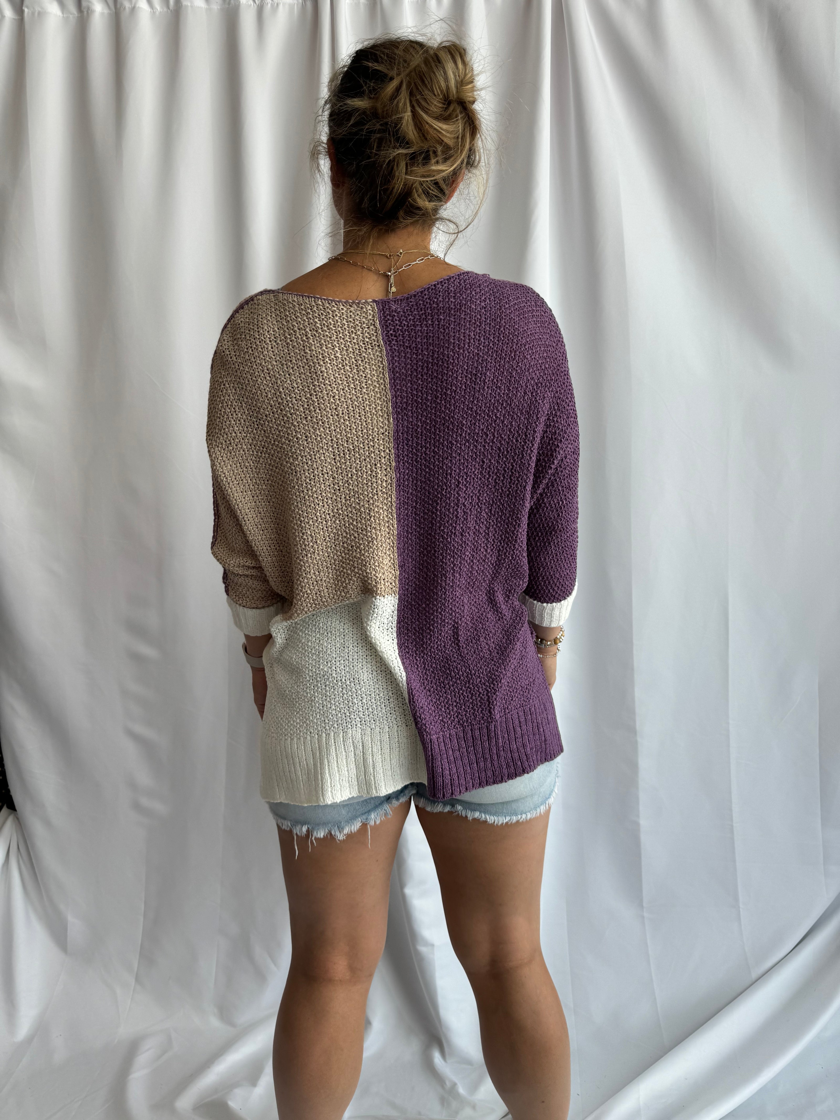 The McMann Colorblock V-Neck Sweater