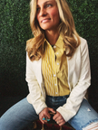 The Lettie Faux Leather Blazer