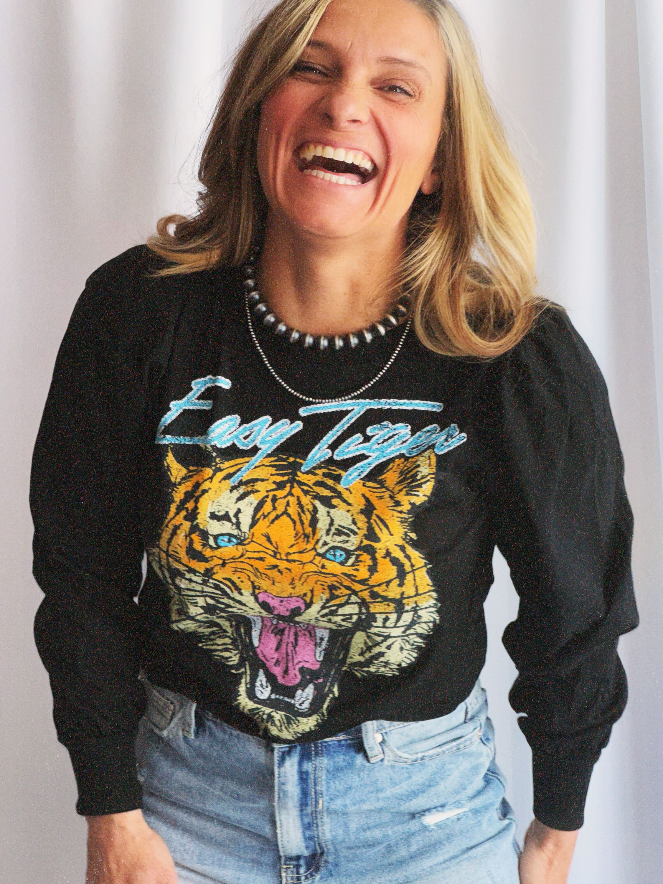 The Easy Tiger Puff Sleeve Pullover