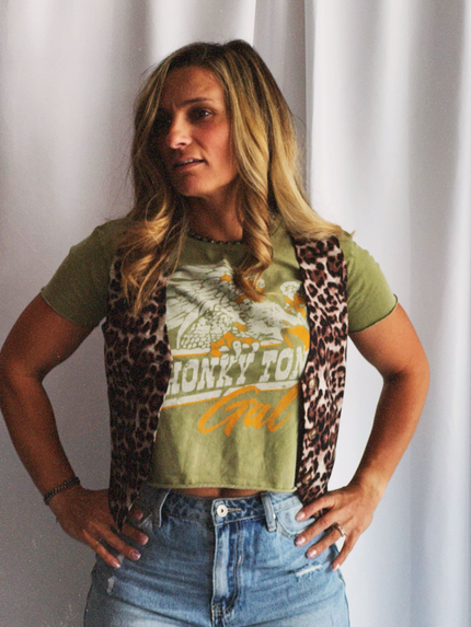 The Honky Tonk Gal Crop Tee