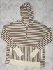 Jac + Co Striped Henley Hoodie