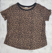 Rae + Co Curvy Burn Out Leopard Top