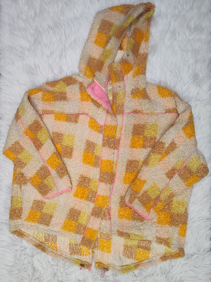 Jac + Co Sherbet Plaid Jacket