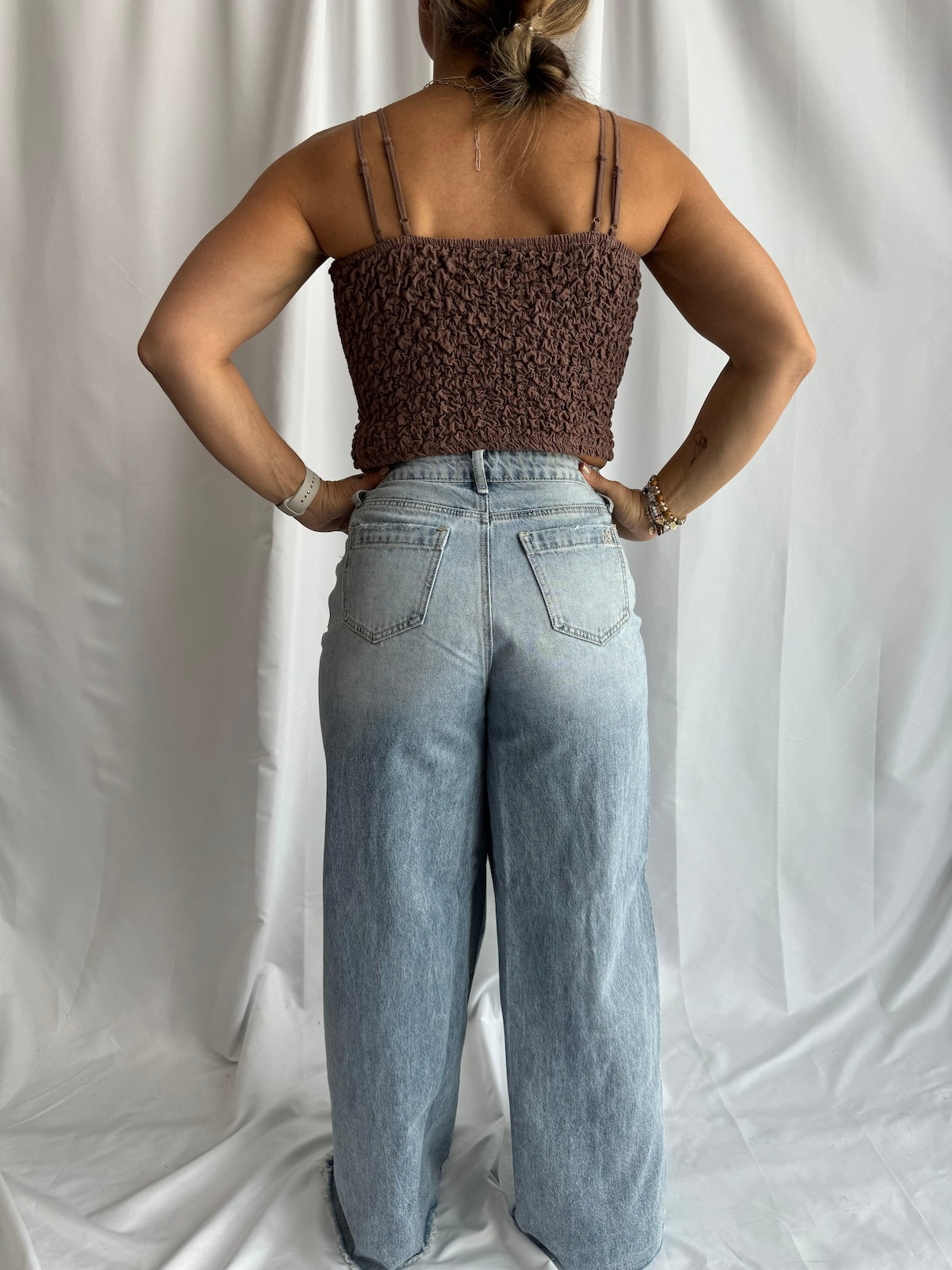 The Clare Smocked Layering Tank