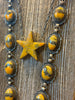 The Payston Bumblebee Jasper Star Bar Necklace