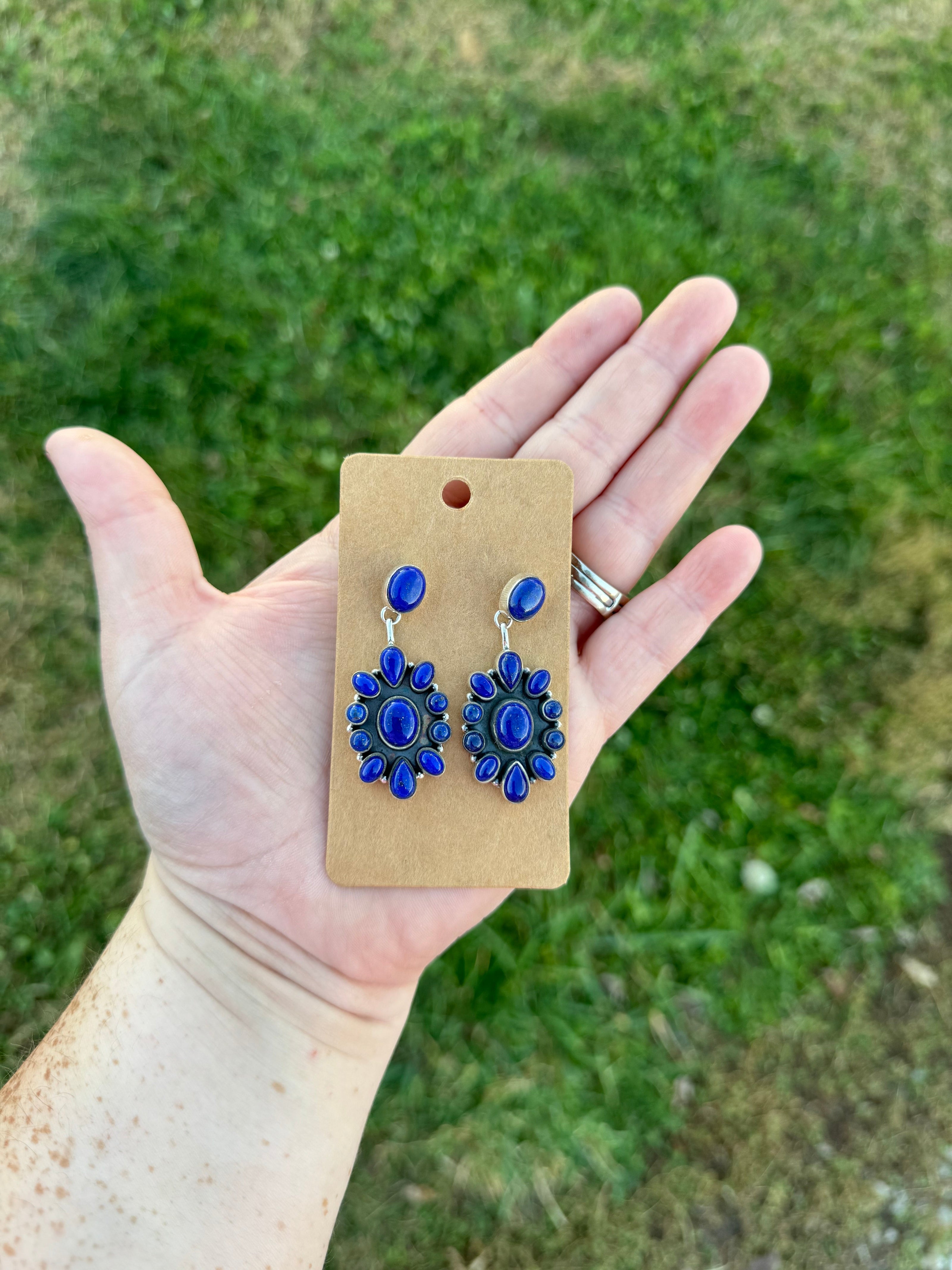 Revival Co. Lapis Custer Earrings