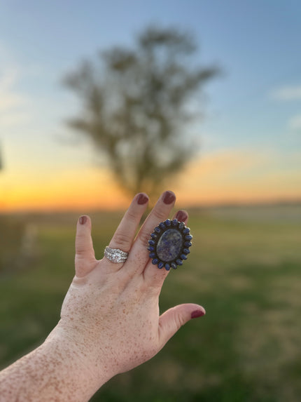 Revival Co. Lapis Adjustable Ring