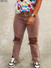 The Miller High Rise Distressed Pant